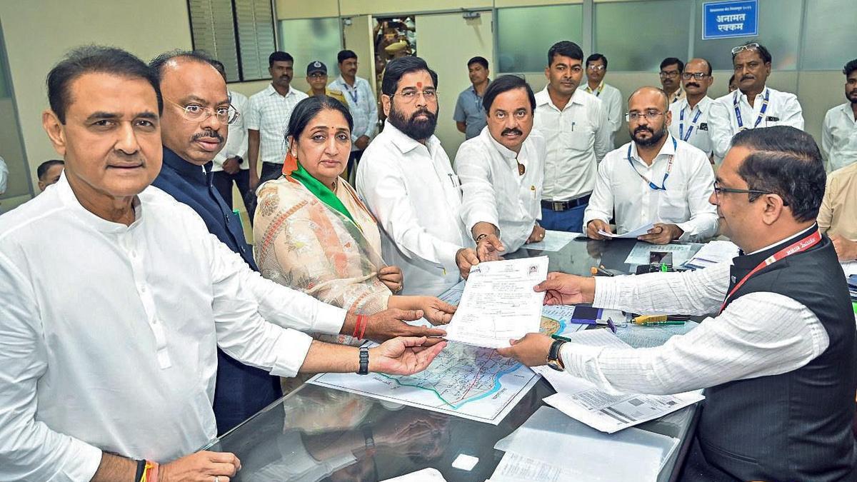 Battle for Baramati: Sunetra Pawar files nomination, Sharad Pawar’s photo displayed during NCP rally