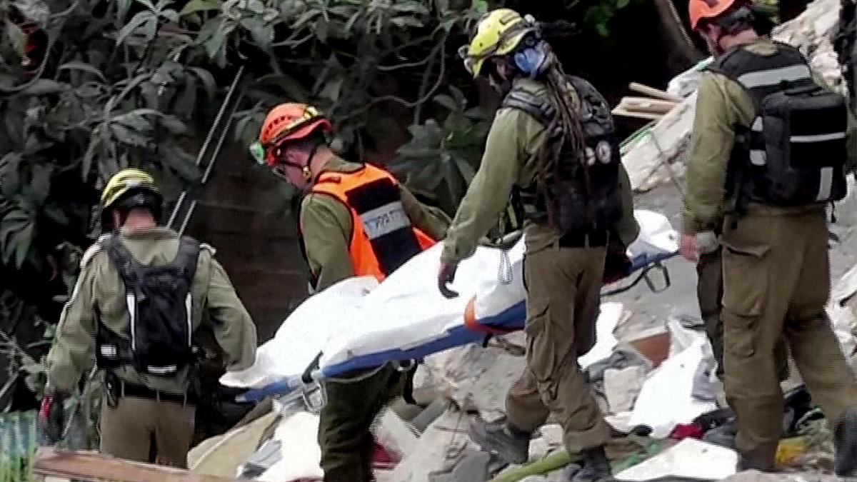 Israel rescuers say four bodies recovered from Iran strike site