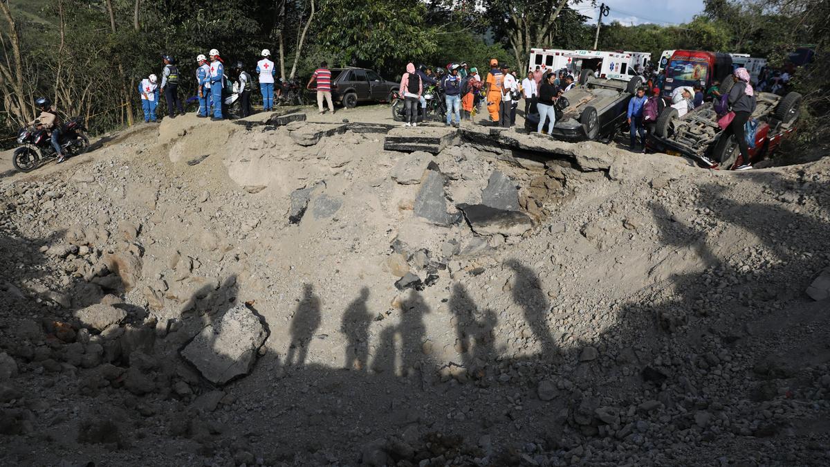 Explosive device kills 13, injures 38 on bus in southwestern Colombia as violence persists