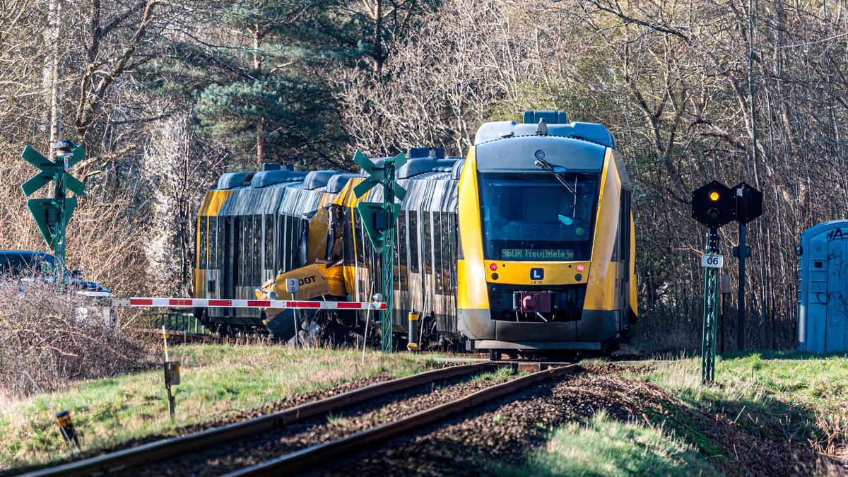 Two trains collide in Denmark, prompting massive emergency response