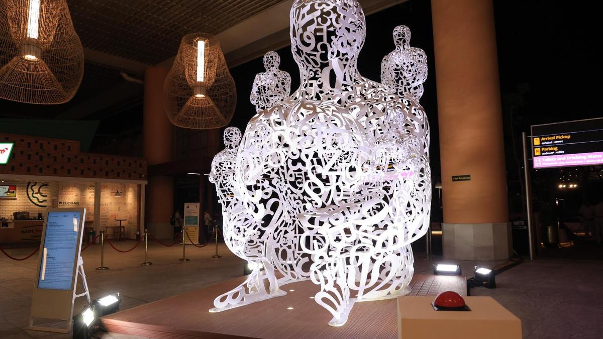 Sculpture by Spanish artist Jaume Plensa unveiled at Kempegowda International Airport in Bengaluru