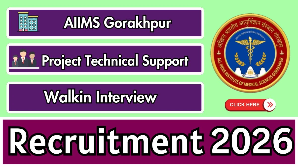 AIIMS Gorakhpur Project Technical Support Recruitment 2026