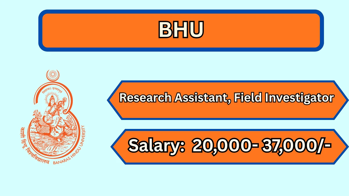 BHU Recruitment 2026 – Apply Offline for Research Assistant, Field Investigator Posts