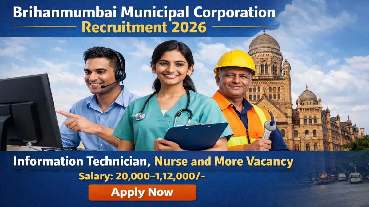 BMC Recruitment 2026 – Apply Offline for IT Technician, Nurse and More Posts