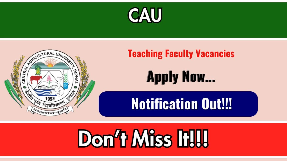 CAU Teaching Faculty Recruitment 2026