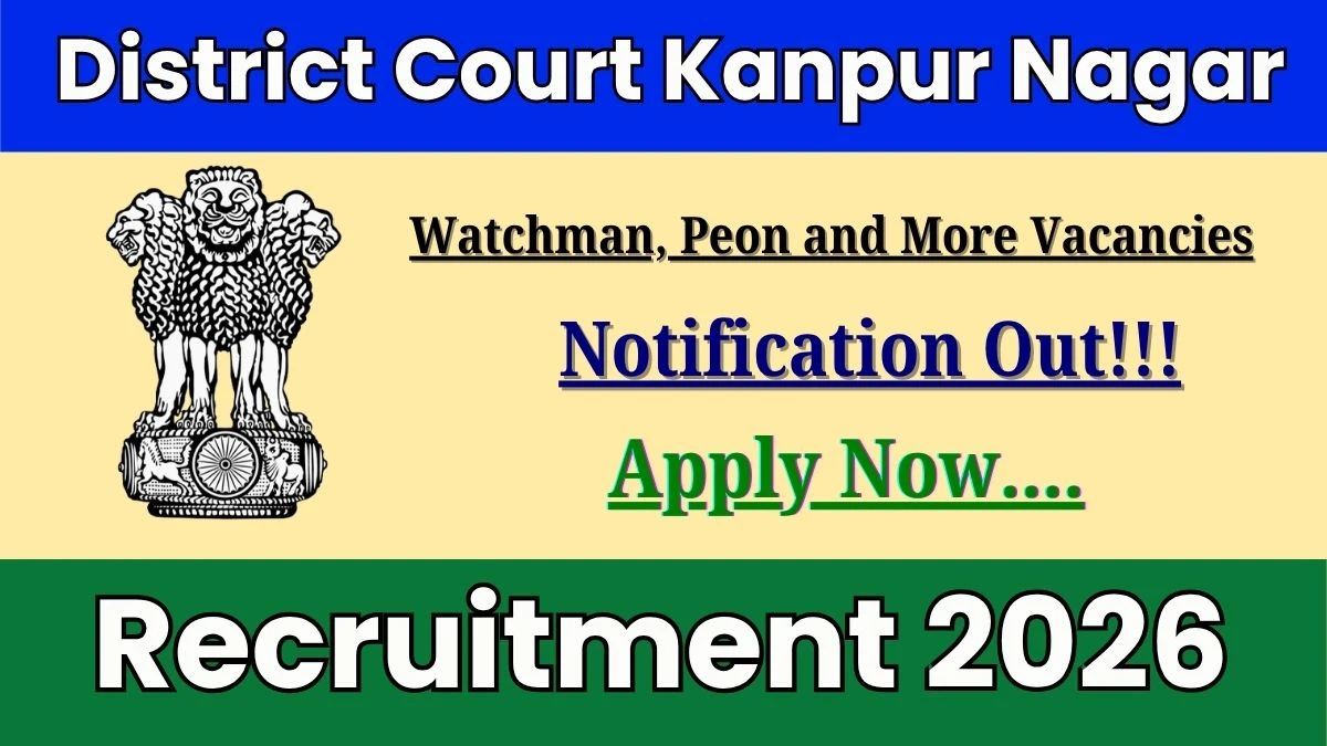 District Court Kanpur Nagar Recruitment 2026