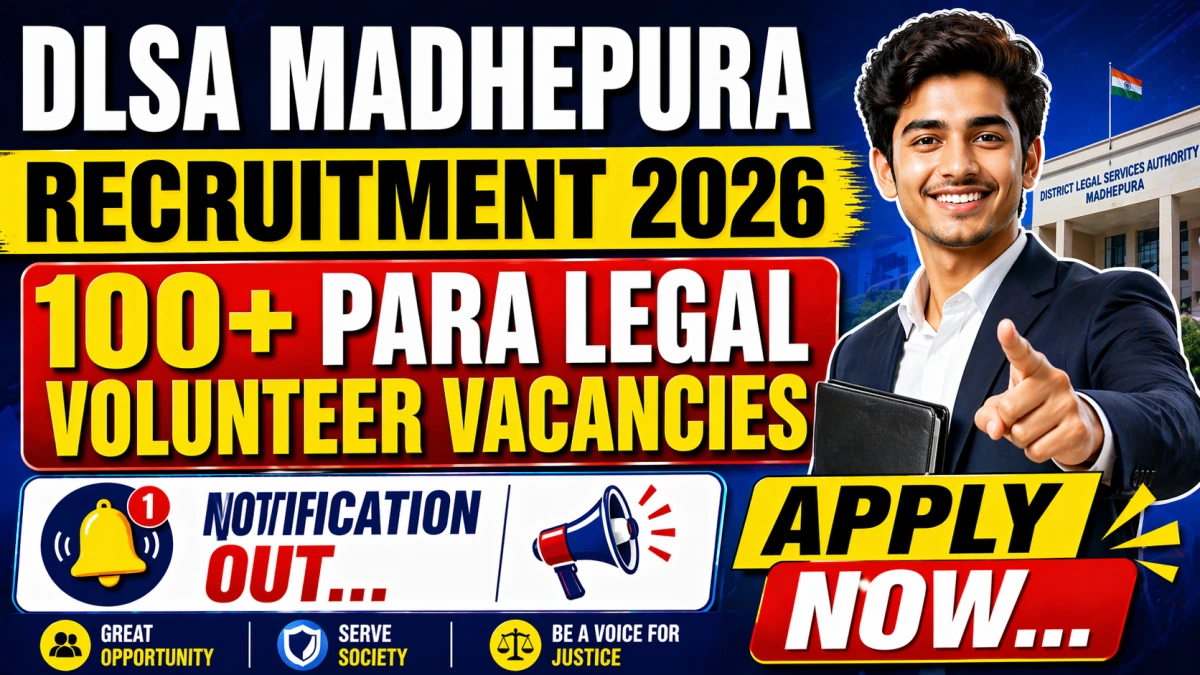 DLSA Madhepura Para Legal Volunteer Recruitment 2026