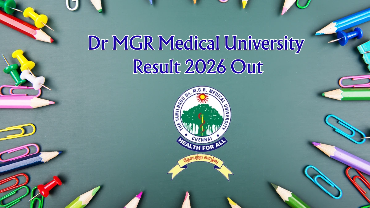 Dr MGR Medical University Result 2026 Out