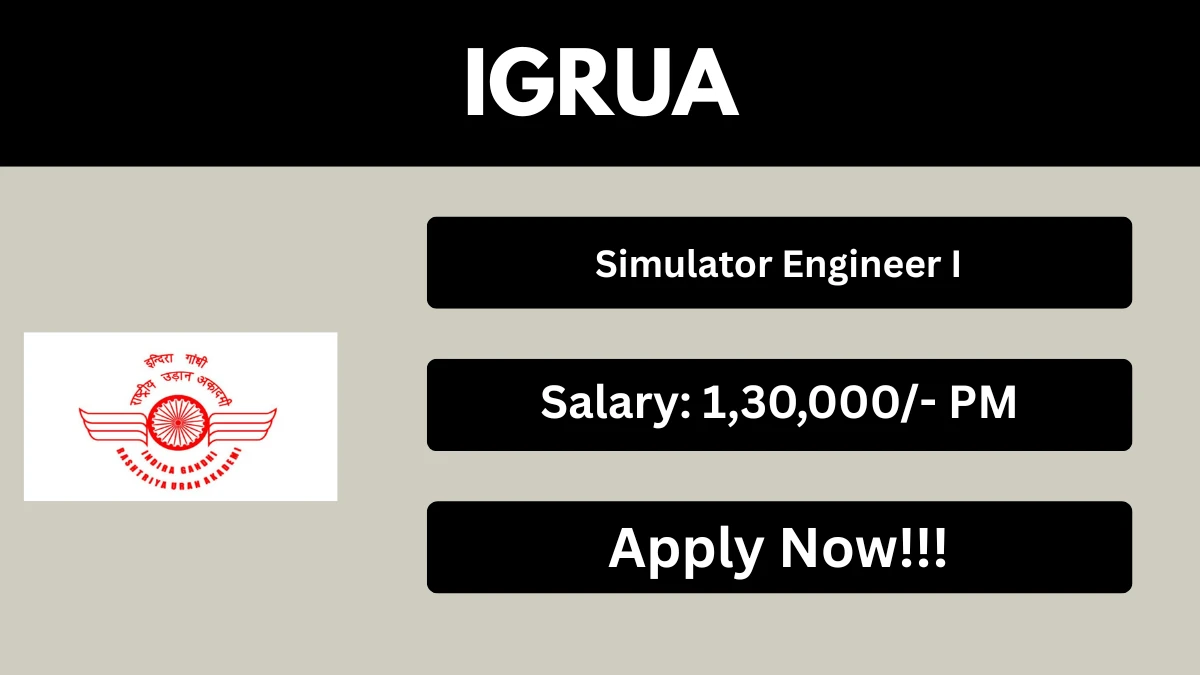 IGRUA Simulator Engineer-I Recruitment 2026