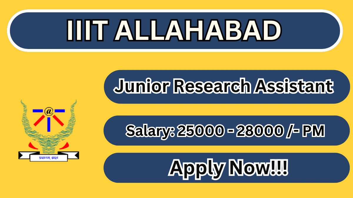 IIIT Allahabad Junior Research Assistant Recruitment 2026