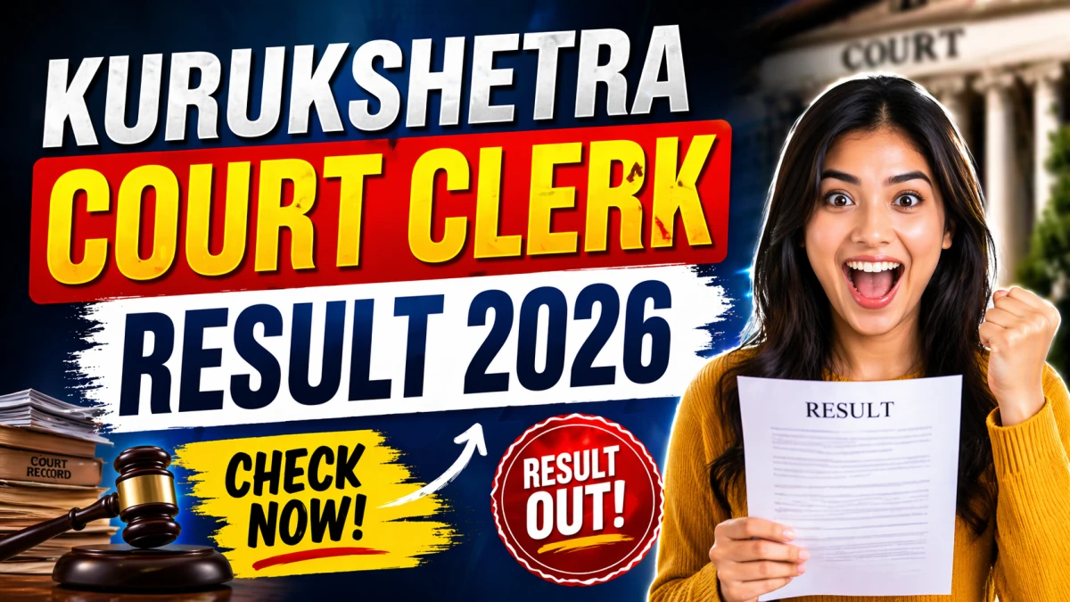 Kurukshetra Court Clerk Result 2026 OUT (Direct Link)