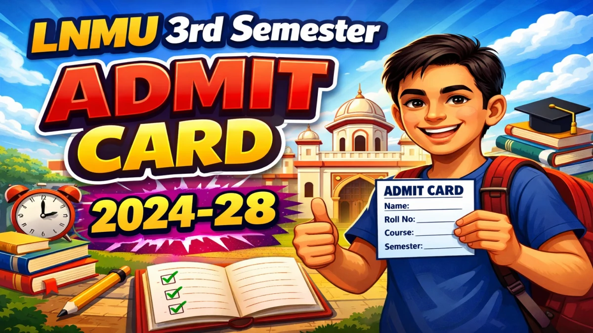 LNMU 3rd Semester Admit Card 2024-28 Released – Download Link at lnmu.ac.in