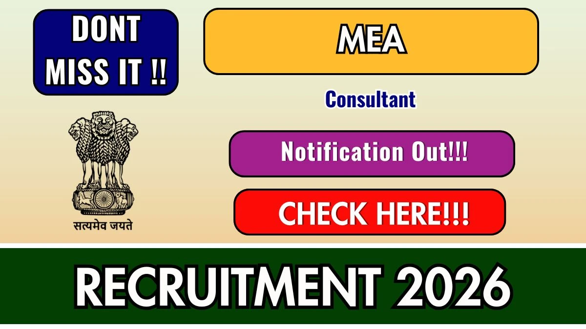 MEA Consultant Recruitment 2026 – Apply Offline