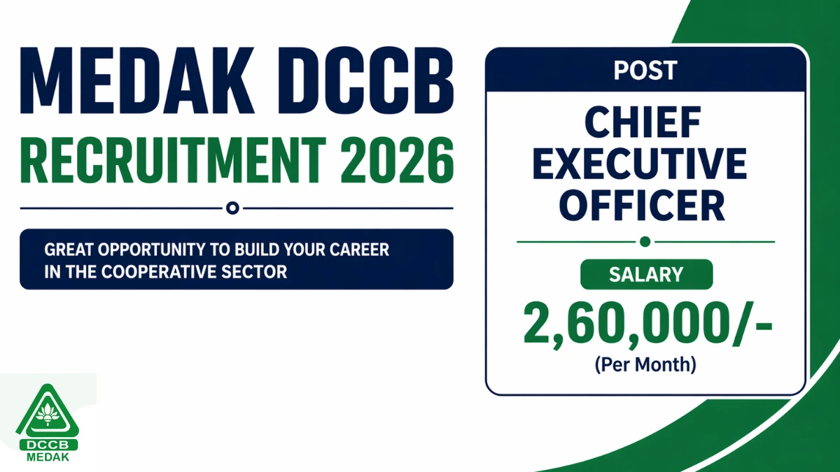 Medak DCCB Chief Executive Officer Recruitment 2026