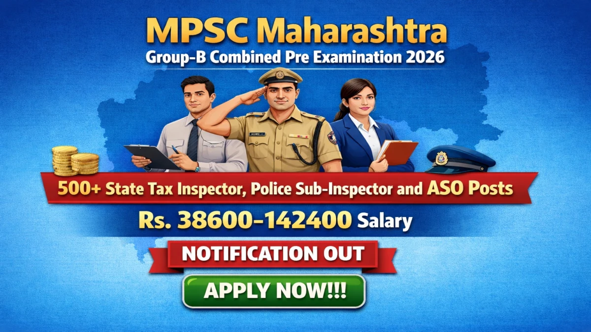 MPSC Group B Recruitment 2026