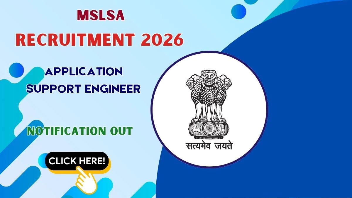 MSLSA Application Support Engineer Recruitment 2026