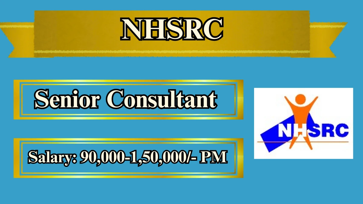 NHSRC Senior Consultant Recruitment 2026