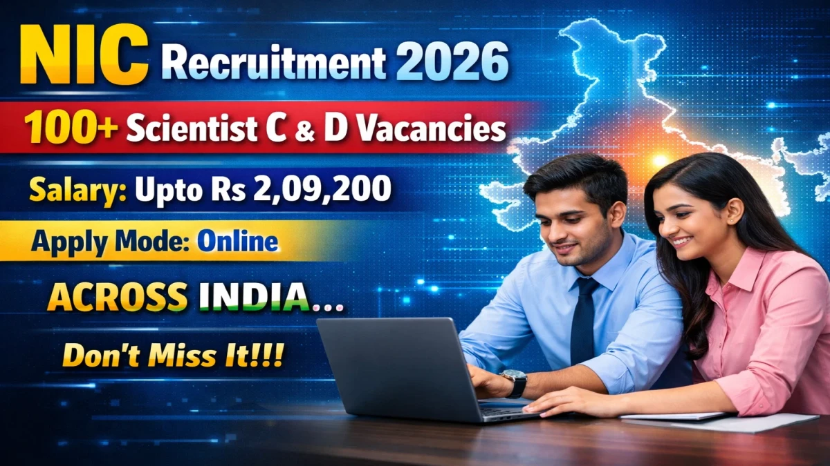 NIC Scientist C & Scientist D Recruitment 2026 153 Posts On Hold