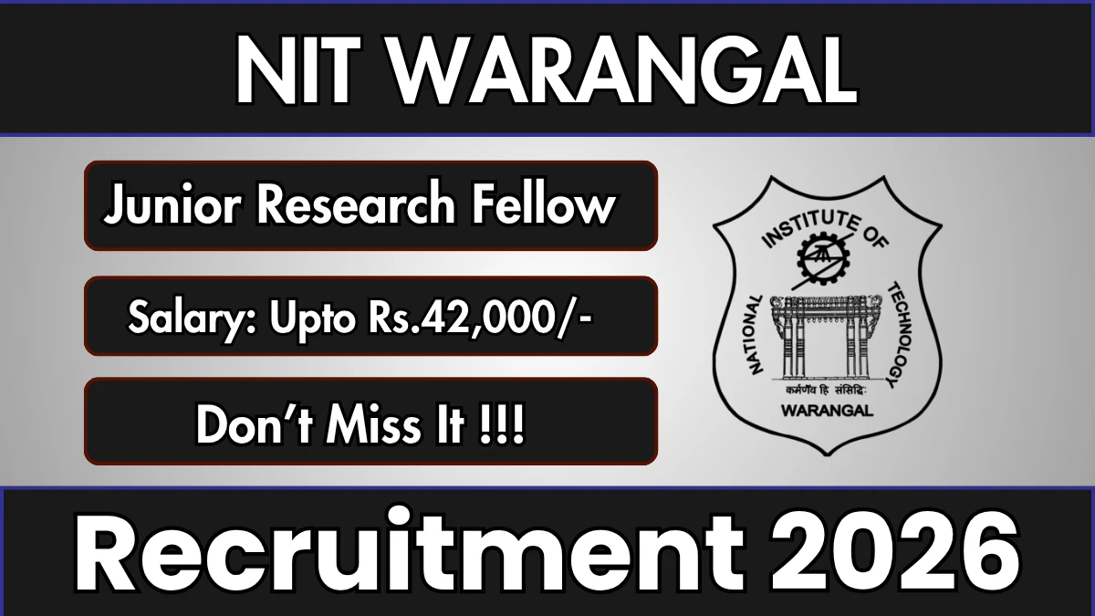 NIT Warangal JRF Recruitment 2026