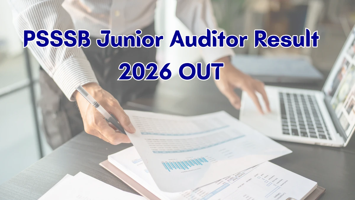 PSSSB Junior Auditor Result 2026 OUT (Direct Link)