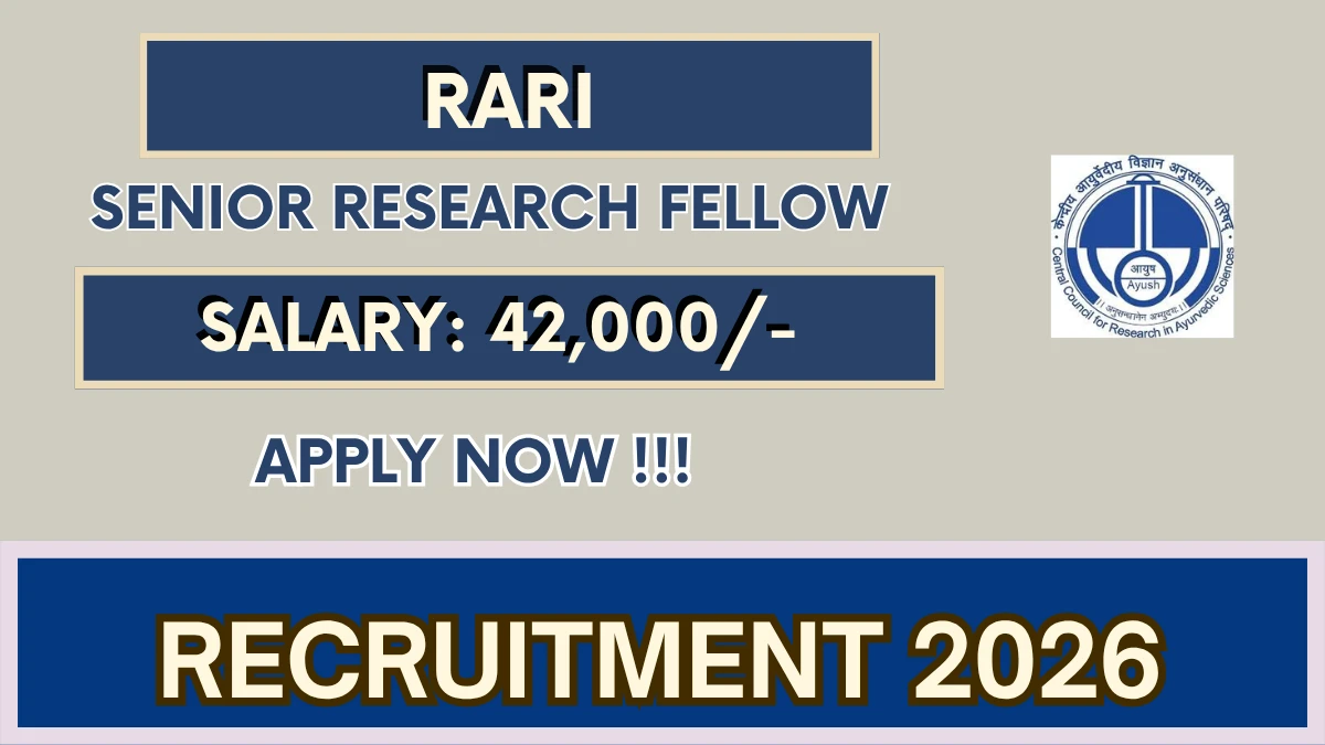 RARI Senior Research Fellow Recruitment 2026