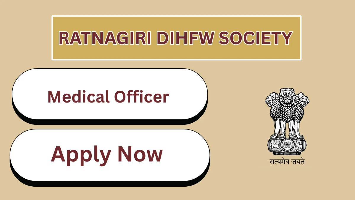 Ratnagiri DIHFW Society Recruitment 2026