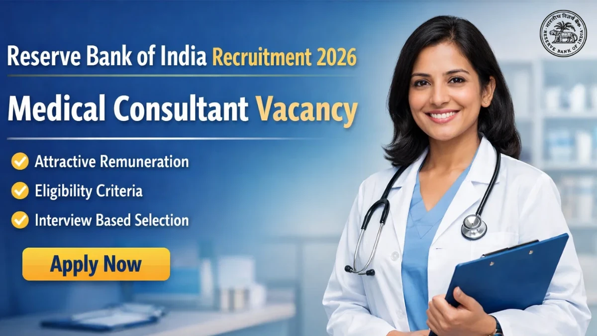 RBI Medical Consultant Recruitment 2026