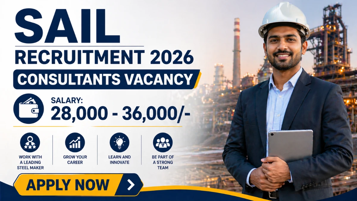 SAIL Recruitment 2026 – Walkin for Consultants Posts