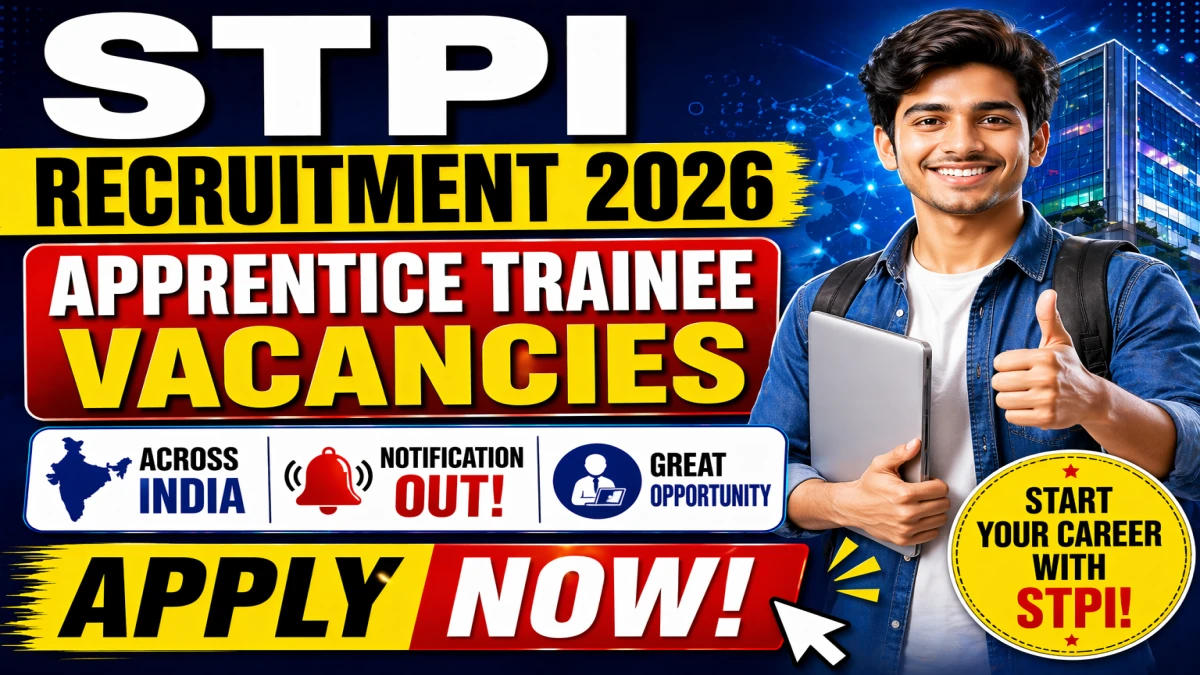 STPI Apprentice Trainee Recruitment 2026 Notification Out