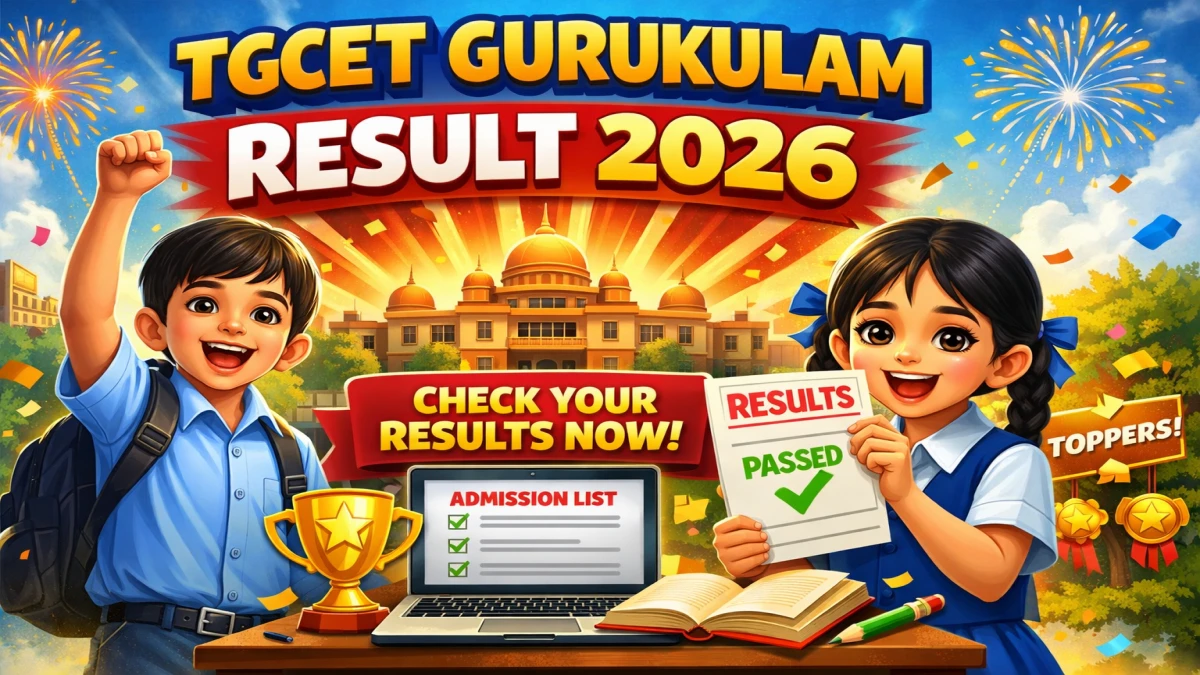 TGCET Gurukulam Result 2026 Out at tgcet.cgg.gov.in