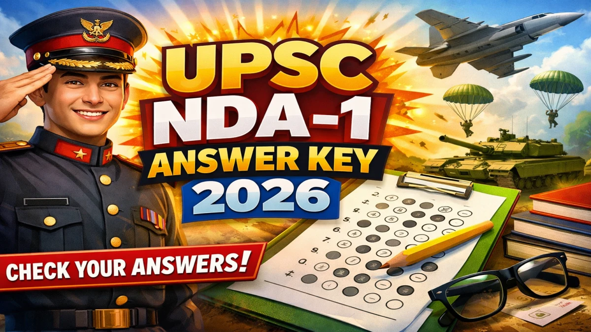 UPSC NDA 1 Answer Key 2026 (Out) – Download PDF, Response Sheet & Objection Link