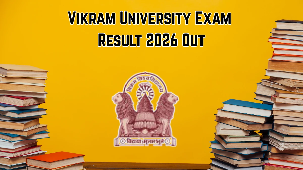 Vikram University Exam Result 2026 Out