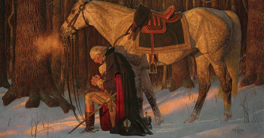 How an Image of Washington at Prayer Became a Touchstone for the Right