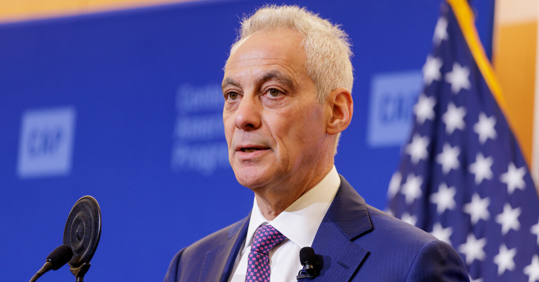 Rahm Emanuel, a Possible 2028 Contender, Calls for Higher Education Reforms