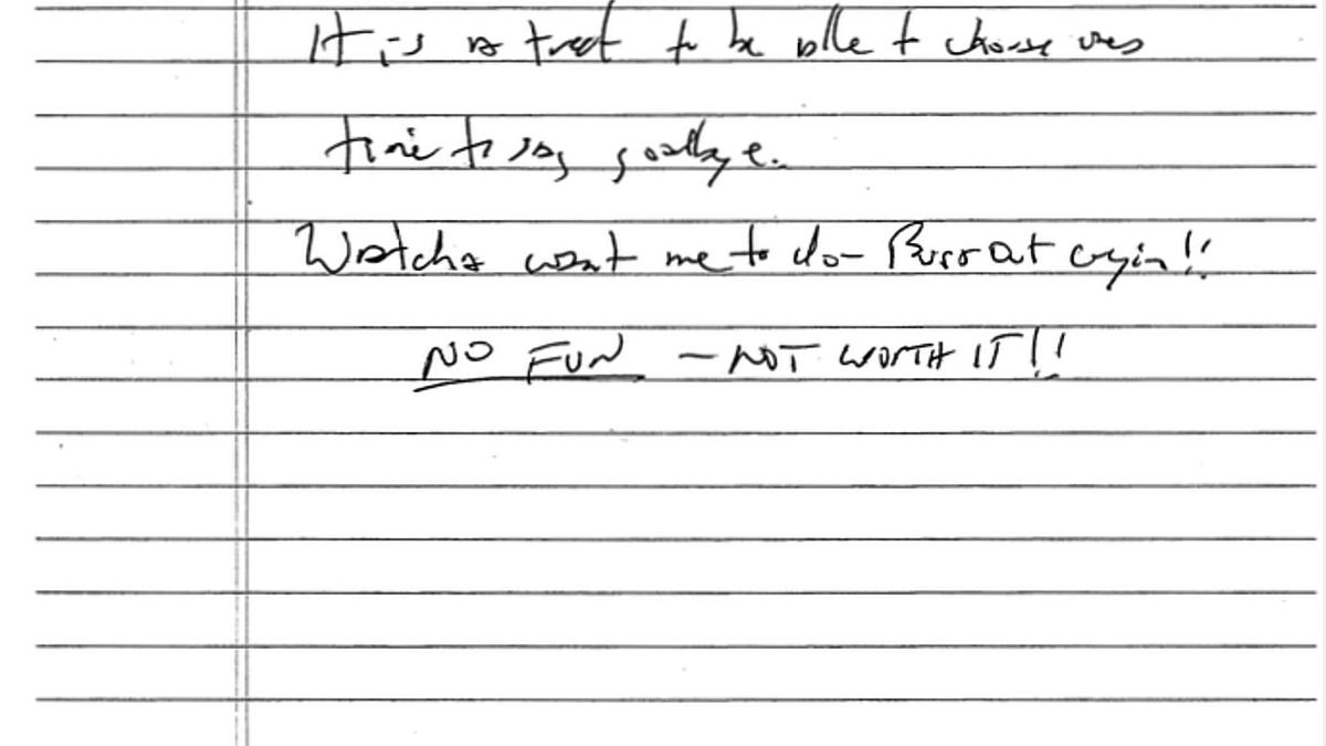 Judge releases note that cellmate says he found after Epstein’s suspected suicide attempt