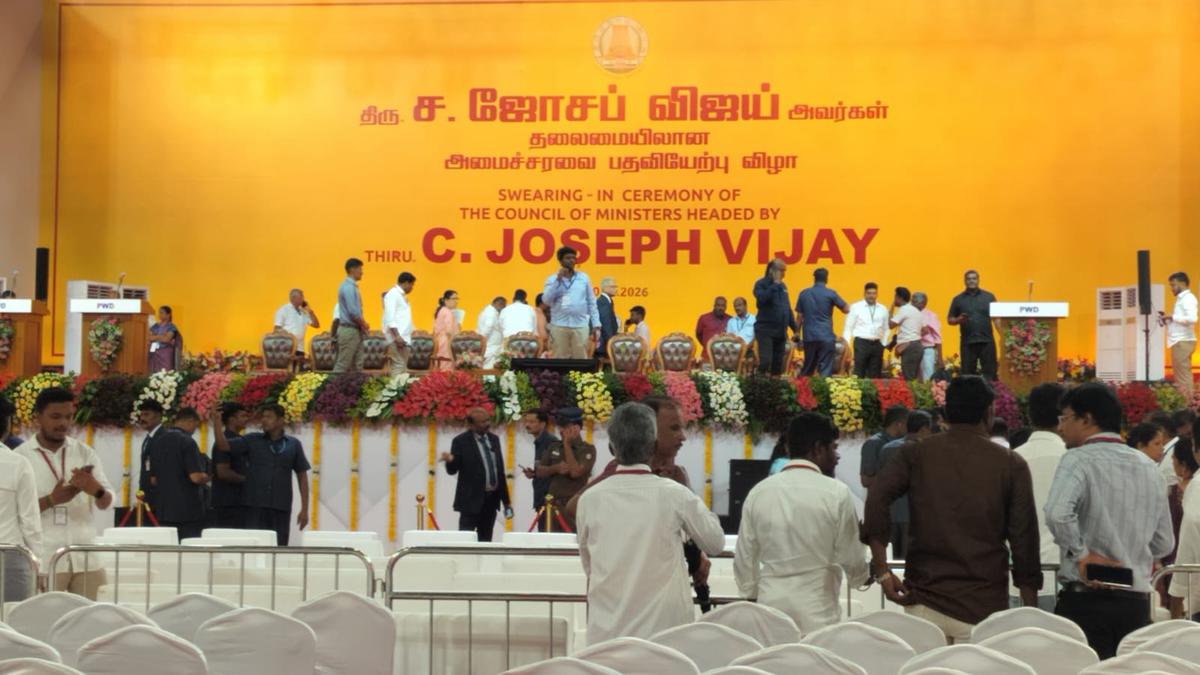 Tamil Nadu swearing-in ceremony LIVE: TVK president C. Joseph Vijay to take oath as Chief Minister