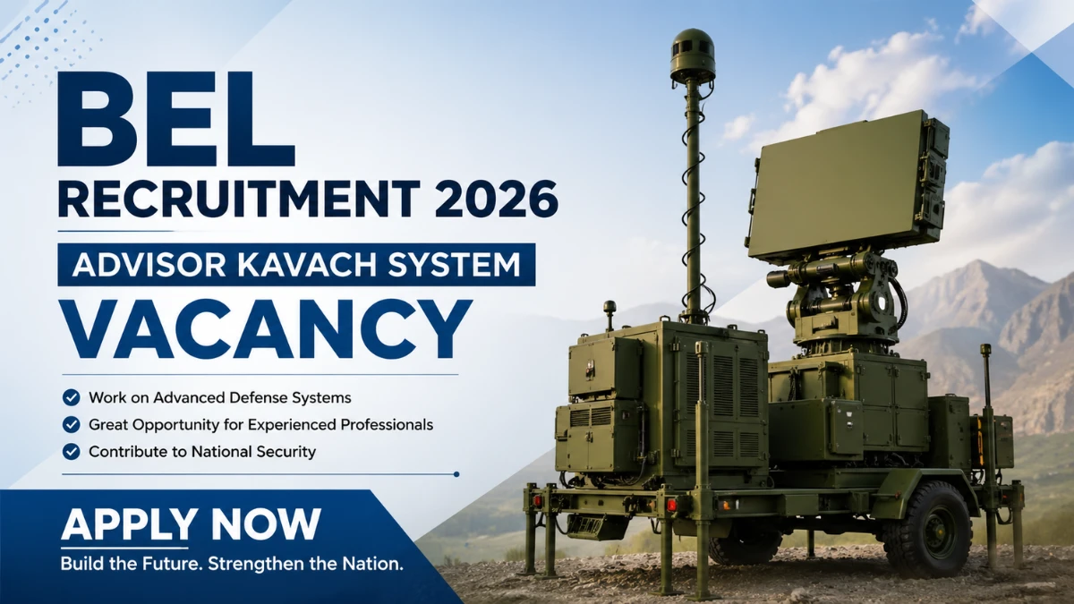 BEL Advisor Kavach System Recruitment 2026