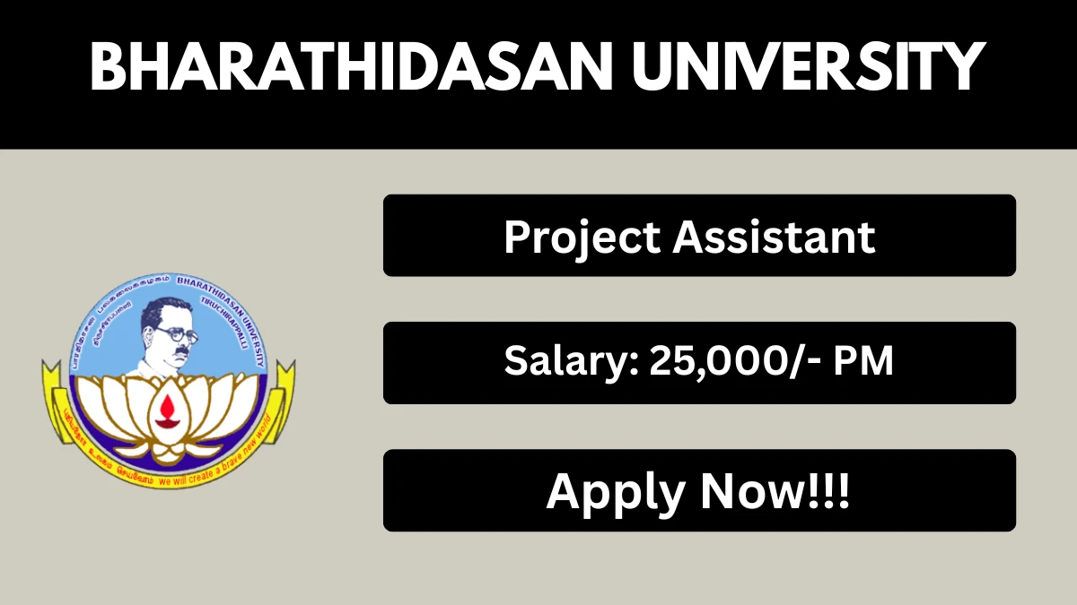Bharathidasan University Project Assistant Recruitment 2026