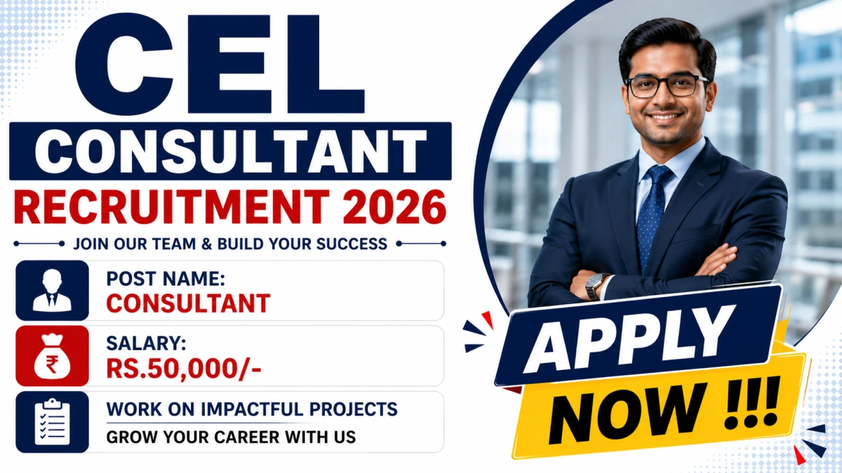 CEL Consultant Recruitment 2026 – Apply Offline