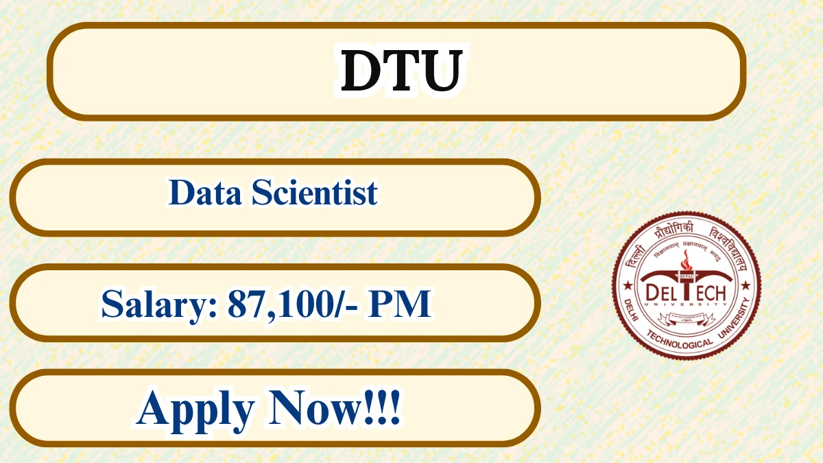 DTU Data Scientist Recruitment 2026