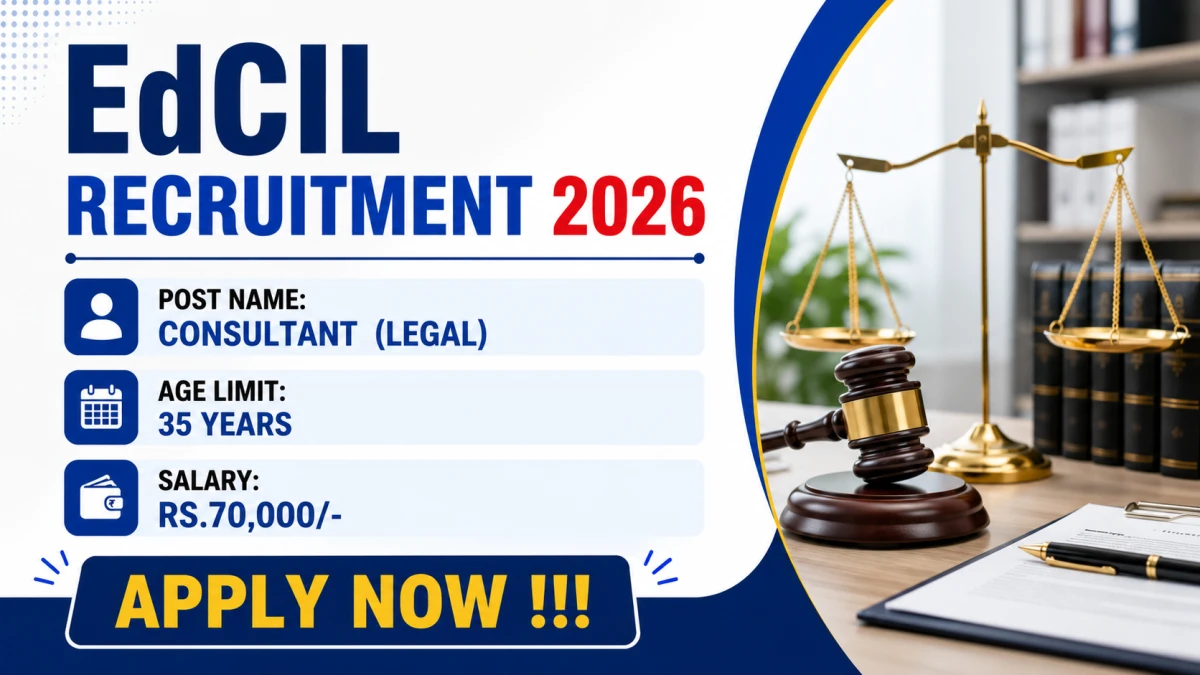 EdCIL Consultant Recruitment 2026 – Apply Online for 10 Posts