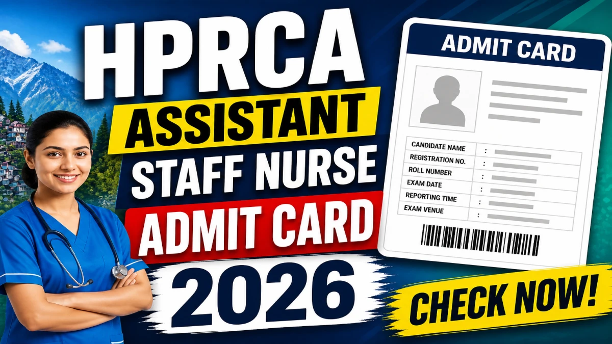 HPRCA Assistant Staff Nurse Admit Card 2026 (Out)