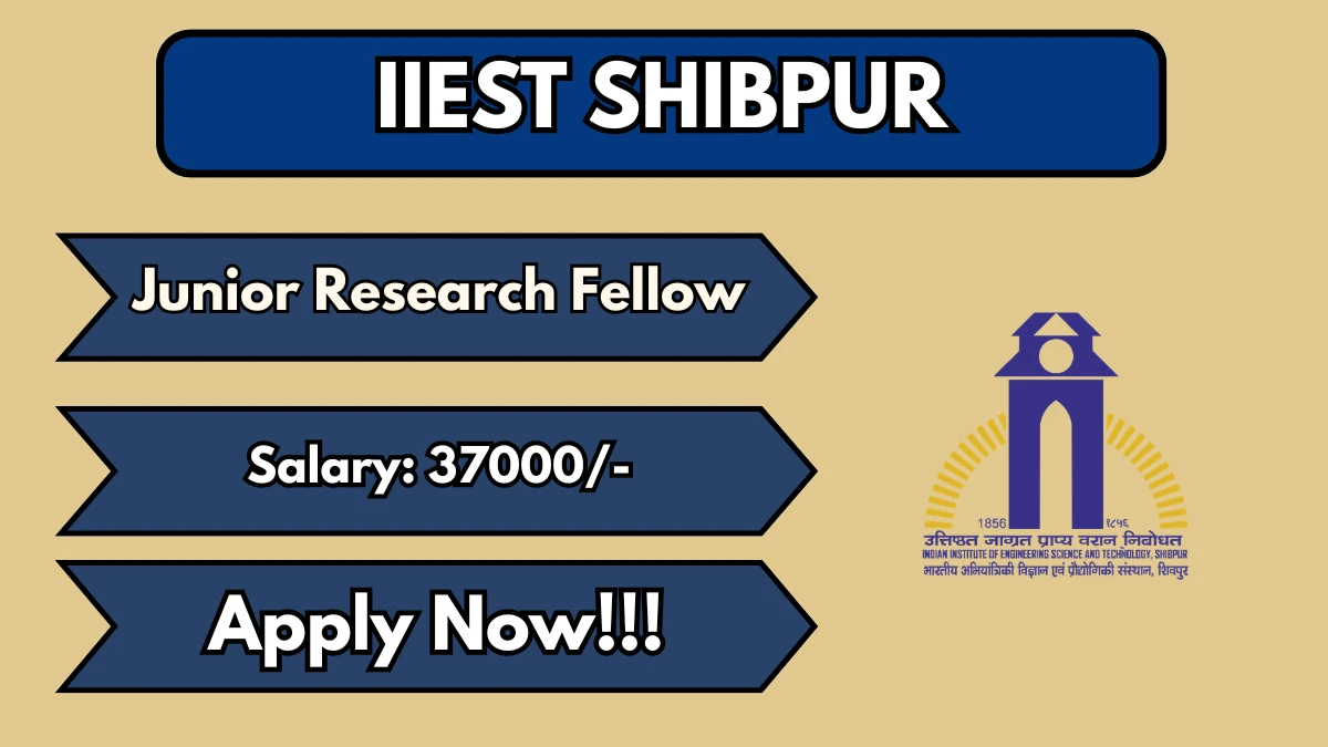 IIEST Shibpur Junior Research Fellow Recruitment 2026