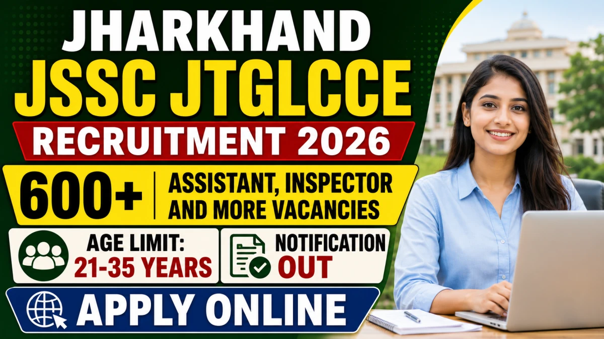 Jharkhand JSSC JTGLCCE Recruitment 2026