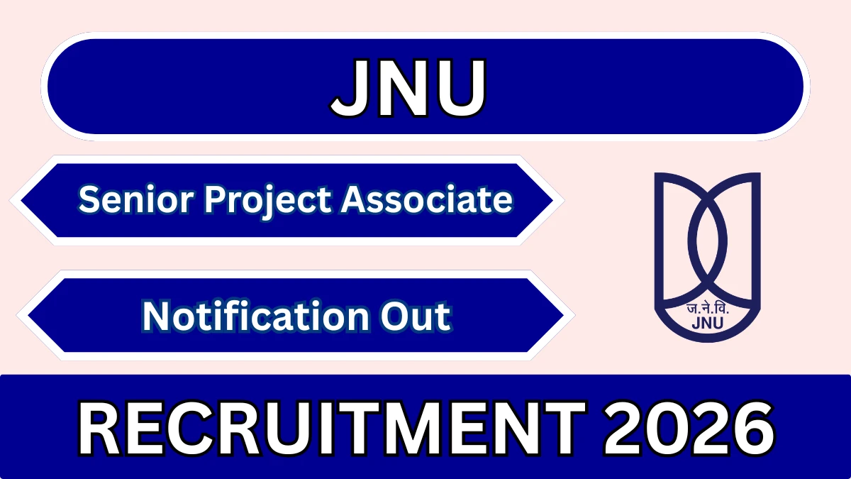 JNU Senior Project Associate Recruitment 2026