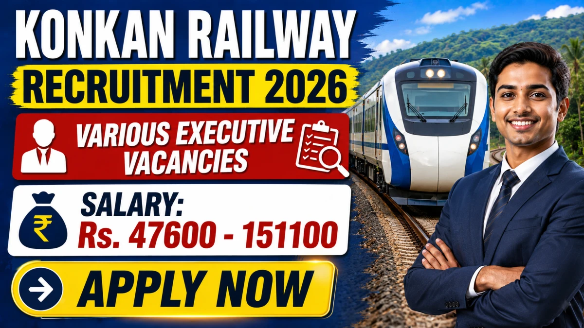 Konkan Railway Executive Recruitment 2026 Notification Out