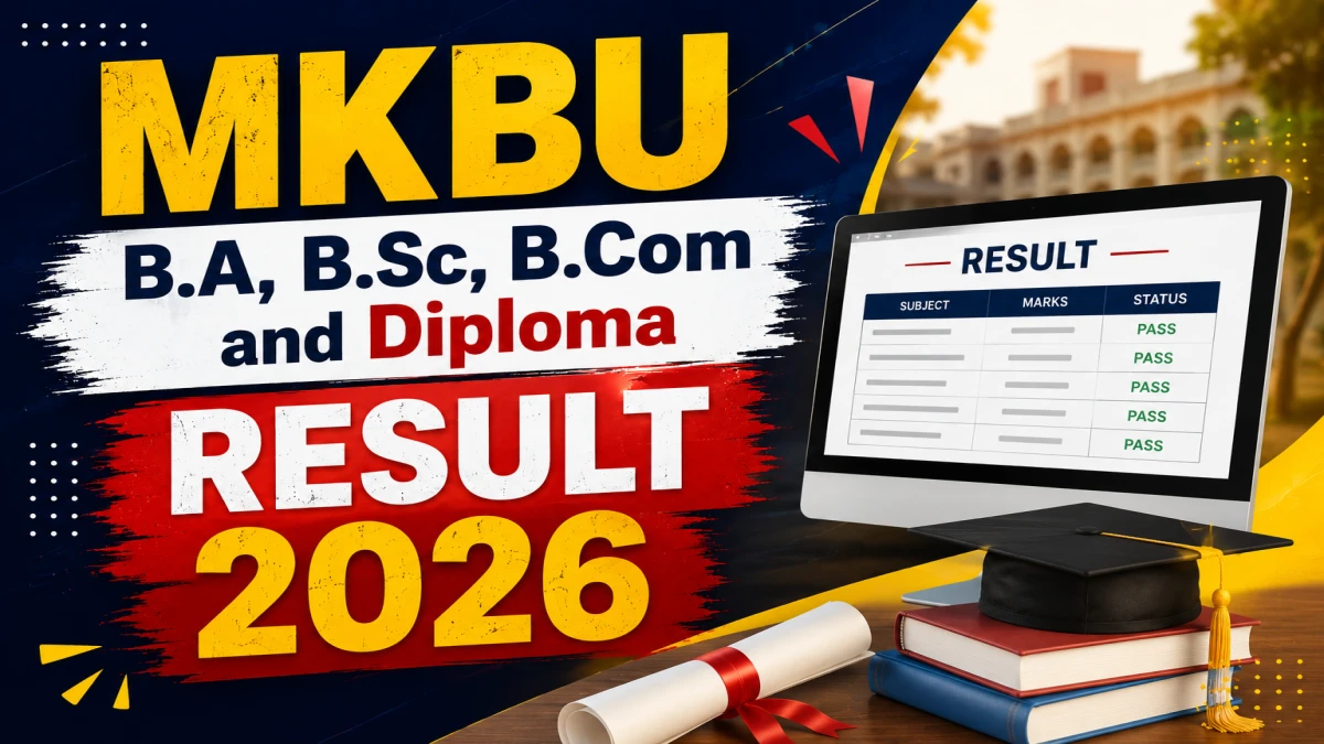 MKBU Result 2026 Out – BA, BSc, BCom, Diploma Results