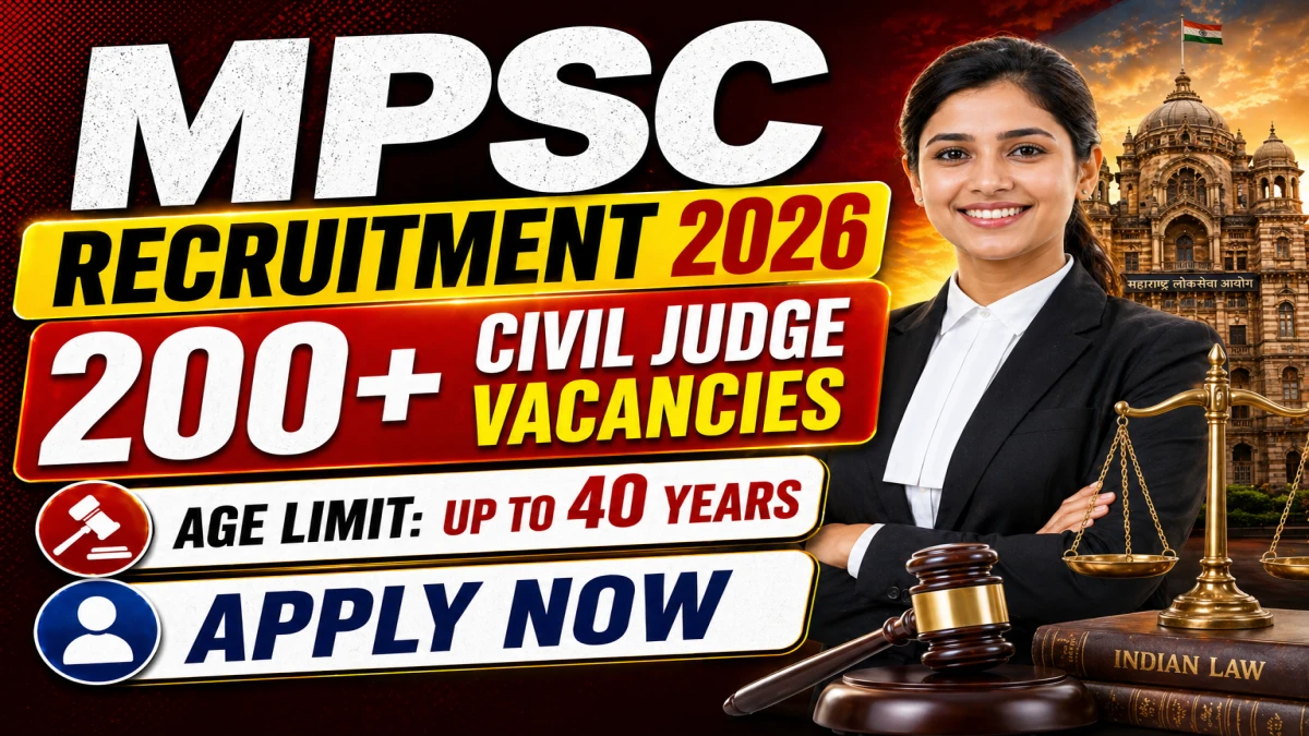 MPSC Civil Judge Recruitment 2026 Notification Out