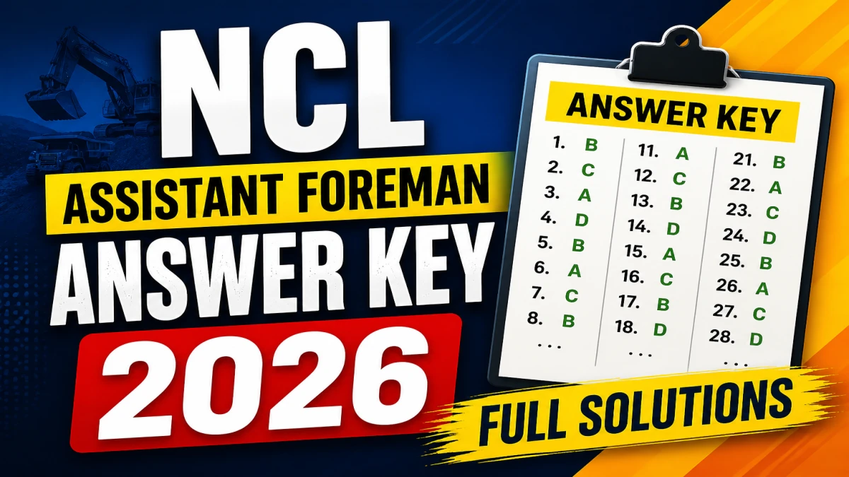 NCL Assistant Foreman Answer Key 2026 OUT
