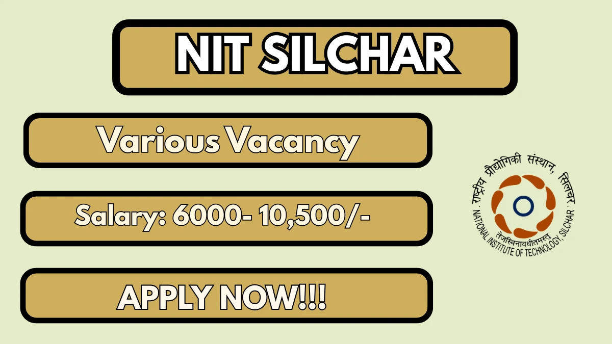 NIT Silchar Faculty Recruitment 2026